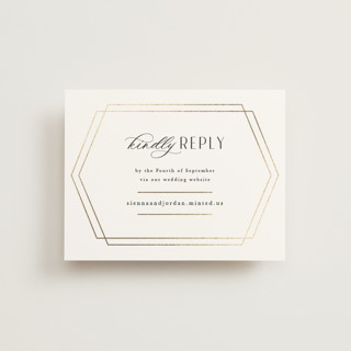 Formally Foil-Pressed RSVP Online Enclosure Cards