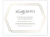 Formally Foil-Pressed RSVP Online Enclosure Cards