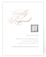 Eternal Foil-Pressed RSVP Online Enclosure Cards