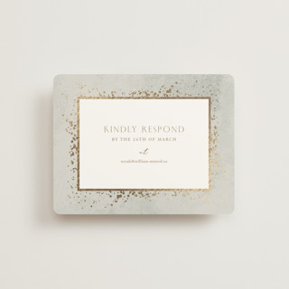 Effervescent Foil-Pressed RSVP Online Enclosure Cards