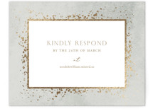 Effervescent Foil-Pressed RSVP Online Enclosure Cards
