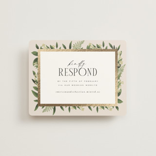Bliss Foil-Pressed RSVP Online Enclosure Cards