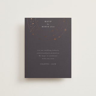 North Foil-Pressed RSVP Online Enclosure Cards
