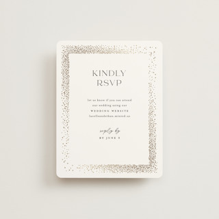 Flicker Foil-Pressed RSVP Online Enclosure Cards