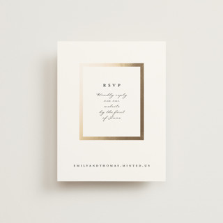 Defined Foil-Pressed RSVP Online Enclosure Cards