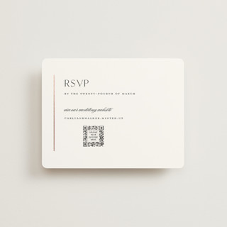 Understated Elegance Foil-Pressed RSVP Online Enclosure Cards