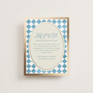 Knightsbridge Foil-Pressed RSVP Online Enclosure Cards