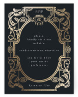 Mirror Foil-Pressed RSVP Online Enclosure Cards