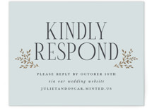 Enchanted Foil-Pressed RSVP Online Enclosure Cards