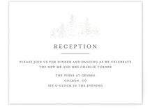 Golden Pines Gloss-Press® Reception Card