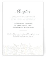 Blooming Peonies Gloss-Press® Reception Card