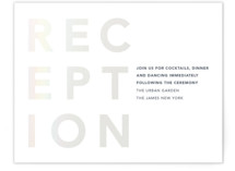 Bolden Gloss-Press® Reception Card