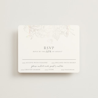 Gilded Wildflowers Gloss-Press® RSVP Cards