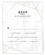 Gilded Concrete Gloss-Press® RSVP Cards
