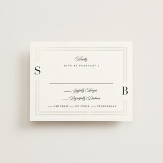 Side by Side Gloss-Press® RSVP Cards