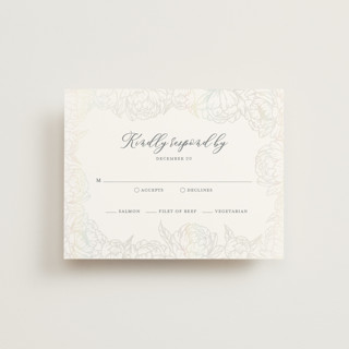 Blooming Peonies Gloss-Press® RSVP Cards