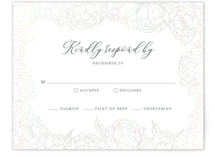 Blooming Peonies Gloss-Press® RSVP Cards