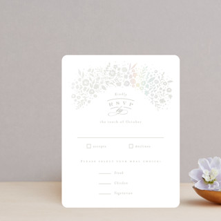 Tiny petals Gloss-Press® RSVP Cards
