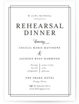 Chic Gala Rehearsal Dinner Invitations