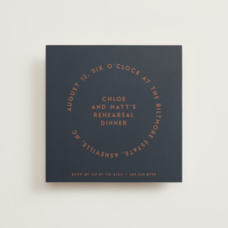 Round Rehearsal Dinner Invitations