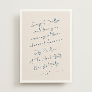 Ink scribble Rehearsal Dinner Invitations