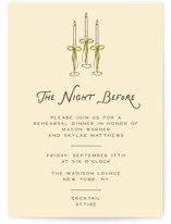 Candles Rehearsal Dinner Invitations