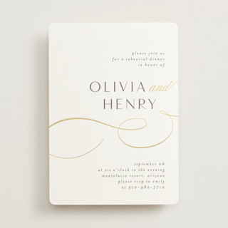 Forever And Foil-Pressed Rehearsal Dinner Invitations
