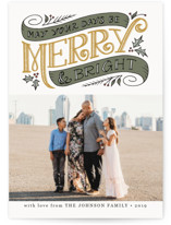 Merry and Bright Topper Christmas Photo Cards