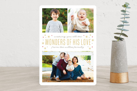 Wonders of His Love Christmas Photo Cards
