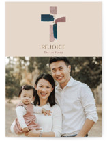 Painted Cross Christmas Photo Cards