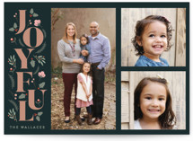Foliage Joyful Christmas Photo Cards