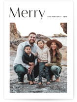 Minimalist Chic Christmas Photo Cards