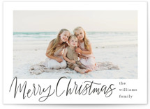 Minimal Lettered Christmas Christmas Photo Cards