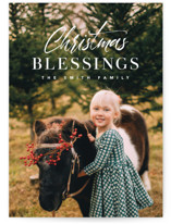 sending christmas blessing Christmas Photo Cards