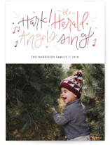 Hark! the herald angels sing Christmas Photo Cards