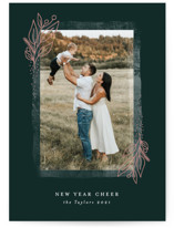 Frosted Frame Christmas Photo Cards