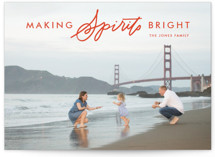Making Bright Spirits Christmas Photo Cards