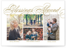 Blessings Abound Christmas Photo Cards