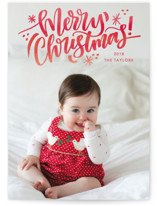 Brushed Merriment Christmas Photo Cards