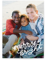 the corner of merry and bright Christmas Photo Cards
