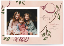 Painted Pomegranate Rosh Hashanah Cards