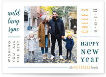 Newsprint New Year Photo Cards