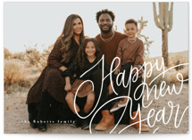 Warm Wishes New Year Photo Cards