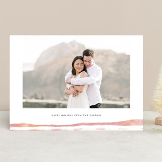 Striated New Year Photo Cards