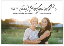 New year, Newlyweds New Year Photo Cards