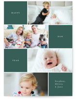 Quadruple New Year Photo Cards