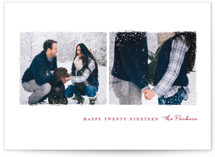 Snowy Frames New Year Photo Cards