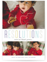 Last Year Resolutions New Year Photo Cards