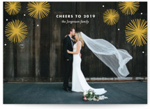 Burst Of Happy New Year Photo Cards