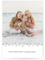 Starry Border New Year Photo Cards